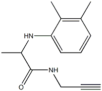 2-[(2,3-dimethylphenyl)amino]-N-(prop-2-yn-1-yl)propanamide,,结构式