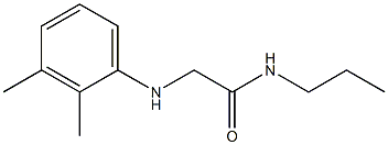 2-[(2,3-dimethylphenyl)amino]-N-propylacetamide Struktur