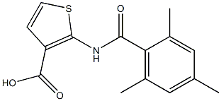 2-[(2,4,6-trimethylbenzene)amido]thiophene-3-carboxylic acid 结构式