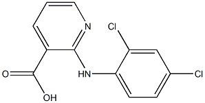 2-[(2,4-ジクロロフェニル)アミノ]ニコチン酸 化学構造式