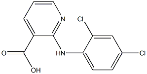 2-[(2,4-dichlorophenyl)amino]pyridine-3-carboxylic acid,,结构式