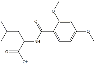 2-[(2,4-dimethoxyphenyl)formamido]-4-methylpentanoic acid