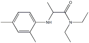 2-[(2,4-dimethylphenyl)amino]-N,N-diethylpropanamide,,结构式