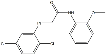 2-[(2,5-dichlorophenyl)amino]-N-(2-methoxyphenyl)acetamide Structure