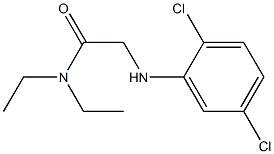 2-[(2,5-dichlorophenyl)amino]-N,N-diethylacetamide Struktur