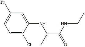 2-[(2,5-dichlorophenyl)amino]-N-ethylpropanamide Struktur