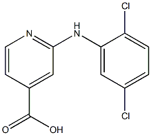 2-[(2,5-dichlorophenyl)amino]pyridine-4-carboxylic acid,,结构式