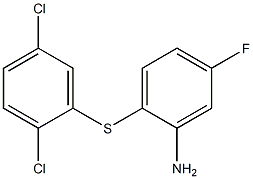 2-[(2,5-dichlorophenyl)sulfanyl]-5-fluoroaniline Struktur