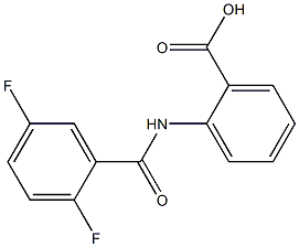 2-[(2,5-difluorobenzene)(methyl)amido]benzoic acid Structure