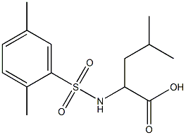 2-[(2,5-dimethylbenzene)sulfonamido]-4-methylpentanoic acid|