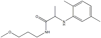 2-[(2,5-dimethylphenyl)amino]-N-(3-methoxypropyl)propanamide Structure