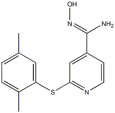 2-[(2,5-dimethylphenyl)sulfanyl]-N'-hydroxypyridine-4-carboximidamide