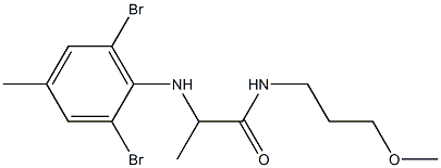 2-[(2,6-dibromo-4-methylphenyl)amino]-N-(3-methoxypropyl)propanamide|