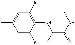 2-[(2,6-dibromo-4-methylphenyl)amino]-N-methylpropanamide