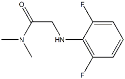 2-[(2,6-difluorophenyl)amino]-N,N-dimethylacetamide Structure
