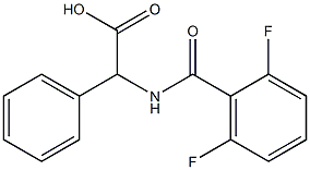 2-[(2,6-difluorophenyl)formamido]-2-phenylacetic acid,,结构式