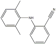 2-[(2,6-dimethylphenyl)amino]benzonitrile,,结构式