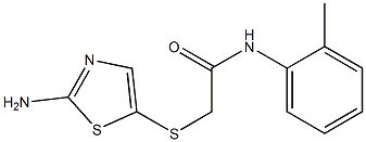 2-[(2-amino-1,3-thiazol-5-yl)thio]-N-(2-methylphenyl)acetamide Structure