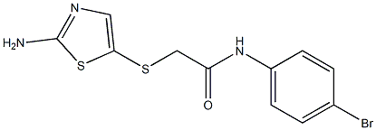 2-[(2-amino-1,3-thiazol-5-yl)thio]-N-(4-bromophenyl)acetamide Structure