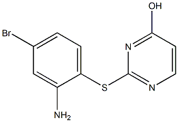 2-[(2-amino-4-bromophenyl)sulfanyl]pyrimidin-4-ol 结构式