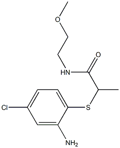 2-[(2-amino-4-chlorophenyl)sulfanyl]-N-(2-methoxyethyl)propanamide