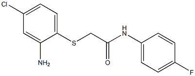 2-[(2-amino-4-chlorophenyl)sulfanyl]-N-(4-fluorophenyl)acetamide