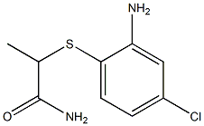 2-[(2-amino-4-chlorophenyl)sulfanyl]propanamide Structure