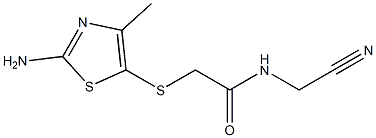 2-[(2-amino-4-methyl-1,3-thiazol-5-yl)thio]-N-(cyanomethyl)acetamide