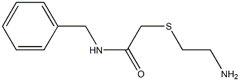 2-[(2-aminoethyl)sulfanyl]-N-benzylacetamide 结构式