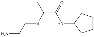 2-[(2-aminoethyl)sulfanyl]-N-cyclopentylpropanamide Structure