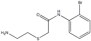 2-[(2-aminoethyl)thio]-N-(2-bromophenyl)acetamide Struktur