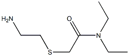 2-[(2-aminoethyl)thio]-N,N-diethylacetamide Structure