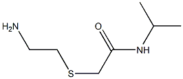 2-[(2-aminoethyl)thio]-N-isopropylacetamide Structure