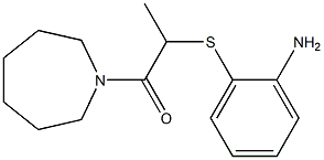 2-[(2-aminophenyl)sulfanyl]-1-(azepan-1-yl)propan-1-one Struktur