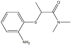 2-[(2-aminophenyl)sulfanyl]-N,N-dimethylpropanamide Structure