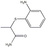 2-[(2-aminophenyl)sulfanyl]propanamide,,结构式