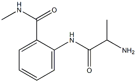 2-[(2-aminopropanoyl)amino]-N-methylbenzamide 化学構造式