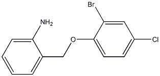 2-[(2-bromo-4-chlorophenoxy)methyl]aniline,,结构式