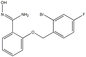 2-[(2-bromo-4-fluorobenzyl)oxy]-N'-hydroxybenzenecarboximidamide Structure