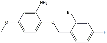 2-[(2-bromo-4-fluorophenyl)methoxy]-5-methoxyaniline