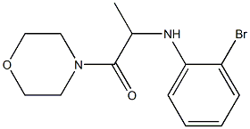 2-[(2-bromophenyl)amino]-1-(morpholin-4-yl)propan-1-one Struktur