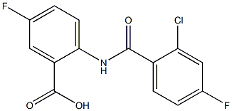 2-[(2-chloro-4-fluorobenzene)amido]-5-fluorobenzoic acid