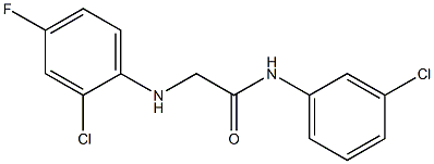  2-[(2-chloro-4-fluorophenyl)amino]-N-(3-chlorophenyl)acetamide