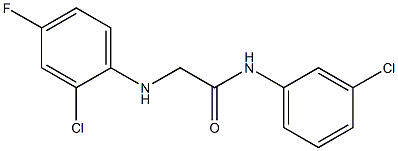 2-[(2-chloro-4-fluorophenyl)amino]-N-(3-chlorophenyl)acetamide