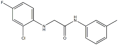 2-[(2-chloro-4-fluorophenyl)amino]-N-(3-methylphenyl)acetamide|