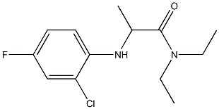 2-[(2-chloro-4-fluorophenyl)amino]-N,N-diethylpropanamide