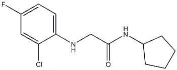 2-[(2-chloro-4-fluorophenyl)amino]-N-cyclopentylacetamide Structure