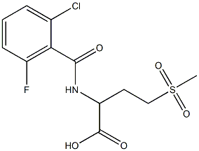 2-[(2-chloro-6-fluorophenyl)formamido]-4-methanesulfonylbutanoic acid