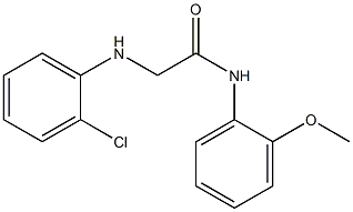 2-[(2-chlorophenyl)amino]-N-(2-methoxyphenyl)acetamide Struktur