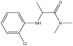 2-[(2-chlorophenyl)amino]-N,N-dimethylpropanamide,,结构式